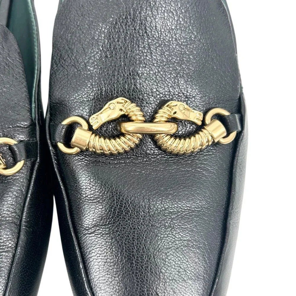 NWOB Tory Burch Jessa Horse Bit Backless Loafer Mules